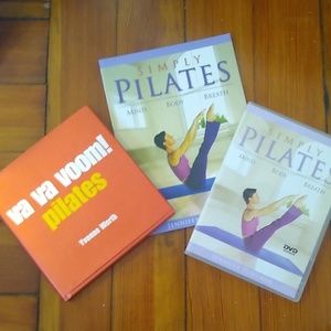 One book and one book/ DVD set on pilates